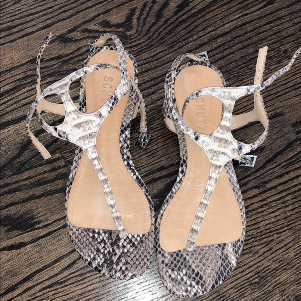 Schultz snake skin  sandals